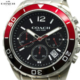 Buy Shop Coach Kent Black Dial Silver Steel Strap Watch for Men - 14602556 USA Online