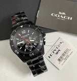 Buy Shop Coach Kent Chronograph Black Dial Black Steel Strap Watch for Men - 14602554 USA Online