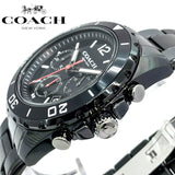 Buy Shop Coach Kent Chronograph Black Dial Black Steel Strap Watch for Men - 14602554 USA Online