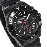 Buy Shop Coach Kent Chronograph Black Dial Black Steel Strap Watch for Men - 14602554 USA Online