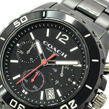 Buy Shop Coach Kent Chronograph Black Dial Black Steel Strap Watch for Men - 14602554 USA Online