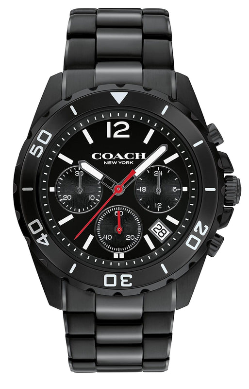 Buy Shop Coach Kent Chronograph Black Dial Black Steel Strap Watch for Men - 14602554 USA Online