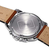 Buy Shop Coach Kent Chronograph Blue Dial Brown Leather Strap Watch for Men - 14602560 USA Online