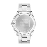 Buy Shop Coach Kent Chronograph Blue Dial Silver Steel Strap Watch for Men - 14602555 USA Online