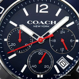 Buy Shop Coach Kent Chronograph Blue Dial Silver Steel Strap Watch for Men - 14602555 USA Online