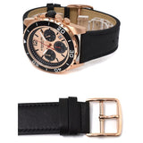 Buy Shop Coach Kent Chronograph Rose Gold Dial Black Leather Strap Watch for Men - 14602559 USA Online