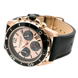 Buy Shop Coach Kent Chronograph Rose Gold Dial Black Leather Strap Watch for Men - 14602559 USA Online