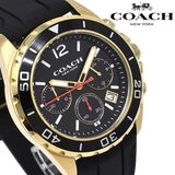 Buy Shop Coach Kent Chronograph Rose Gold Dial Black Leather Strap Watch for Men - 14602559 USA Online