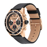 Buy Shop Coach Kent Chronograph Rose Gold Dial Black Leather Strap Watch for Men - 14602559 USA Online
