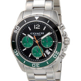 Buy Shop Coach Kent Green Dial Silver Steel Strap Watch for Men - 14602557 USA Online