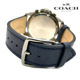 Buy Shop Coach Kent Grey Dial Blue Leather Strap Watch for Men - 14602558 USA Online