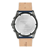 Buy Shop Coach Kent Grey Dial Blue Leather Strap Watch for Men - 14602558 USA Online