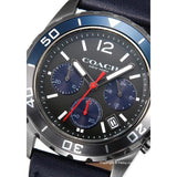 Buy Shop Coach Kent Grey Dial Blue Leather Strap Watch for Men - 14602558 USA Online