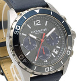 Buy Shop Coach Kent Grey Dial Blue Leather Strap Watch for Men - 14602558 USA Online