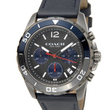 Buy Shop Coach Kent Grey Dial Blue Leather Strap Watch for Men - 14602558 USA Online