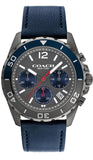 Buy Shop Coach Kent Grey Dial Blue Leather Strap Watch for Men - 14602558 USA Online