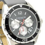 Buy Shop Coach Kent Grey Dial Grey Leather Strap Watch for Men - 14602561 USA Online