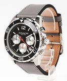 Buy Shop Coach Kent Grey Dial Grey Leather Strap Watch for Men - 14602561 USA Online