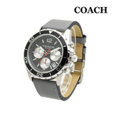 Buy Shop Coach Kent Grey Dial Grey Leather Strap Watch for Men - 14602561 USA Online
