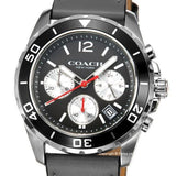 Buy Shop Coach Kent Grey Dial Grey Leather Strap Watch for Men - 14602561 USA Online