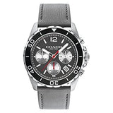 Buy Shop Coach Kent Grey Dial Grey Leather Strap Watch for Men - 14602561 USA Online