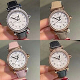 Buy Shop Coach Madison Diamonds White Dial Beige Leather Strap Watch for Women - 14503394 USA Online