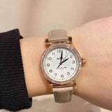 Buy Shop Coach Madison Diamonds White Dial Beige Leather Strap Watch for Women - 14503394 USA Online