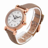 Buy Shop Coach Madison Diamonds White Dial Beige Leather Strap Watch for Women - 14503394 USA Online