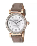 Buy Shop Coach Madison Diamonds White Dial Beige Leather Strap Watch for Women - 14503394 USA Online