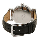 Buy Shop Coach Madison White Dial Black Leather Strap Watch for Women - 14502399 USA Online