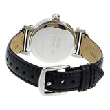 Buy Shop Coach Madison White Dial Black Leather Strap Watch for Women - 14502399 USA Online