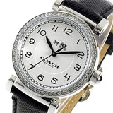 Buy Shop Coach Madison White Dial Black Leather Strap Watch for Women - 14502399 USA Online