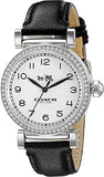 Buy Shop Coach Madison White Dial Black Leather Strap Watch for Women - 14502399 USA Online
