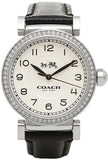 Buy Shop Coach Madison White Dial Black Leather Strap Watch for Women - 14502399 USA Online