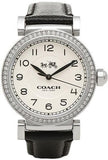Buy Shop Coach Madison White Dial Black Leather Strap Watch for Women - 14502399 USA Online