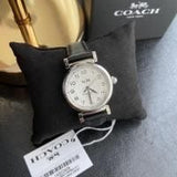 Buy Shop Coach Madison White Dial Black Leather Strap Watch for Women - 14502406 USA Online