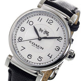 Buy Shop Coach Madison White Dial Black Leather Strap Watch for Women - 14502406 USA Online
