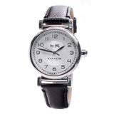 Buy Shop Coach Madison White Dial Black Leather Strap Watch for Women - 14502406 USA Online