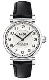 Buy Shop Coach Madison White Dial Black Leather Strap Watch for Women - 14502406 USA Online