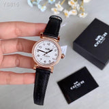 Buy Shop Coach Madison White Dial Black Leather Strap Watch for Women - 14503396 USA Online