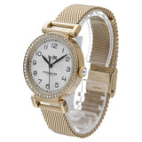 Buy Shop Coach Madison White Dial Gold Mesh Bracelet Watch for Women - 14502652 USA Online