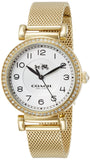 Buy Shop Coach Madison White Dial Gold Mesh Bracelet Watch for Women - 14502652 USA Online