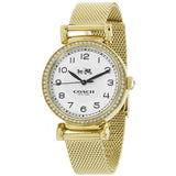 Buy Shop Coach Madison White Dial Gold Mesh Bracelet Watch for Women - 14502652 USA Online