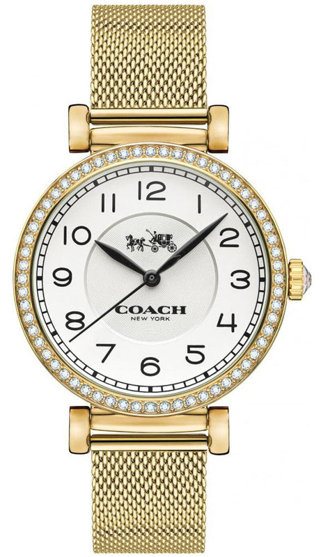 Buy Shop Coach Madison White Dial Gold Mesh Bracelet Watch for Women - 14502652 USA Online