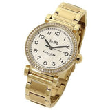 Buy Shop Coach Madison White Dial Gold Steel Strap Watch for Women - 14502397 USA Online