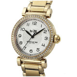 Buy Shop Coach Madison White Dial Gold Steel Strap Watch for Women - 14502397 USA Online