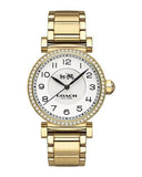 Buy Shop Coach Madison White Dial Gold Steel Strap Watch for Women - 14502397 USA Online