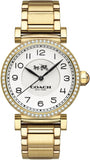 Buy Shop Coach Madison White Dial Gold Steel Strap Watch for Women - 14502397 USA Online