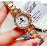 Buy Shop Coach Madison White Dial Gold Steel Strap Watch for Women - 14502403 USA Online