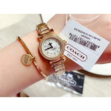 Buy Shop Coach Madison White Dial Gold Steel Strap Watch for Women - 14502403 USA Online